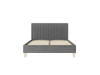 Кровать мягкая двуспальная Бари 160 х200 с подъёмным механизмом (Neo 25 Серый/Велюр) ЛД - интернет магазин Масса Мебель