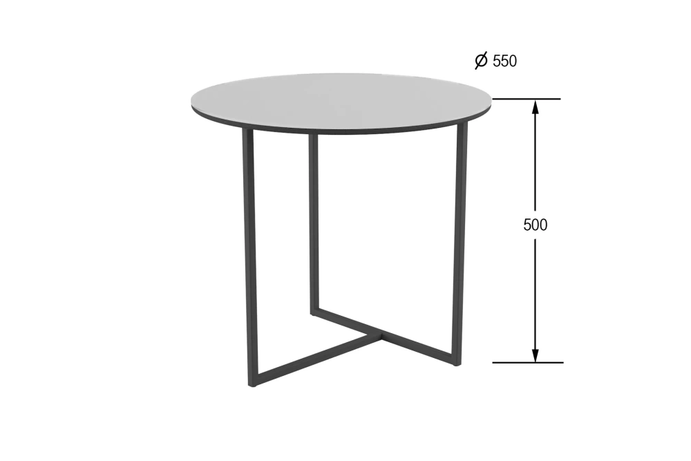 Стол журнальный "Альбано Glass" белый (KL) | Интернет магазин Масса Мебель