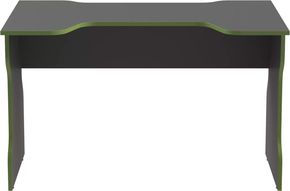 Cтол компьютерный ВАРДИГ K1 120x75 антрацит/лайм (GL) | Интернет магазин Масса Мебель