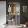 Комплект мебели для прихожей Эмилия ЭЛ-003 дуб крафт золотой/графит (COM)