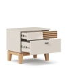 Тумба прикроватная Нильс правая/левая (Кашемир/Дуб Тортуга) ЛД | Интернет магазин Масса Мебель