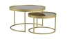 Комплект журнальных столов Джуан 2 шт. неро/золото (KL) Комплект журнальных столов Джуан 2 шт. неро/золото (KL)