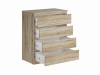Комод Мальта дуб сонома 4 ящика 80Х99 (GL) | Интернет магазин Масса Мебель