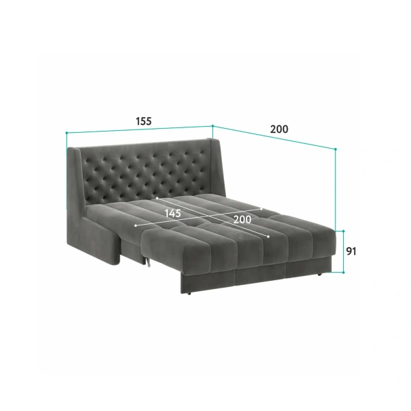 Диван кровать Ричмонд прямой 145х200 (DO) | Интернет магазин Масса мебели