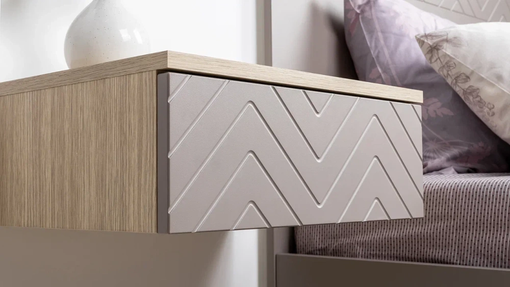 Комплект мебели в спальню Амьен №1 Плэйн/Веллюто Капучино (Mob) | Интернет магазин Масса Мебель