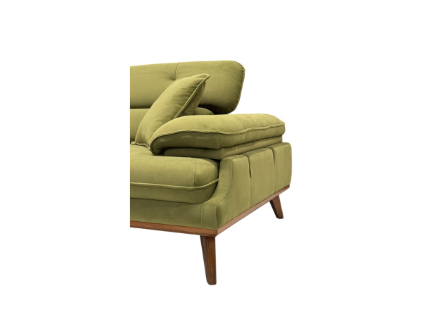 Диван прямой Bella велюр (Турция) (Зеленый)