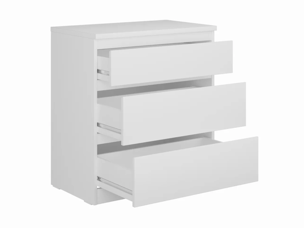 Комод Кастор 3 ящика белый (GL) | Интернет магазин Масса Мебель