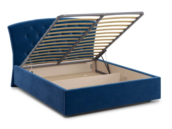 Кровать двуспальная Флоренция 160х200 (Синий)