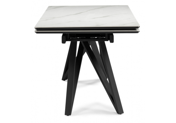 Стол обеденный раскладной Вектор (Белый матовый) Стол обеденный раскладной Вектор (Белый матовый)