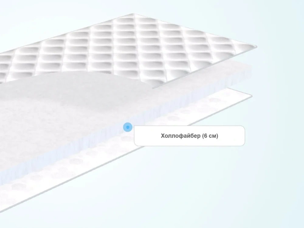 Детский матрас BeautySon Baby Fiber 6 60x120 (BS) Выставочный образец | Интернет магазин Масса Мебель