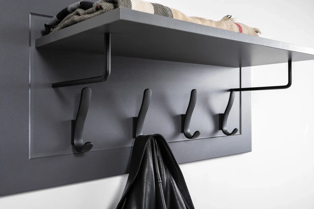 Вешалка Остин 15.12 Серый графит/Дуб Золотой (Mob) | Интернет магазин Масса Мебель