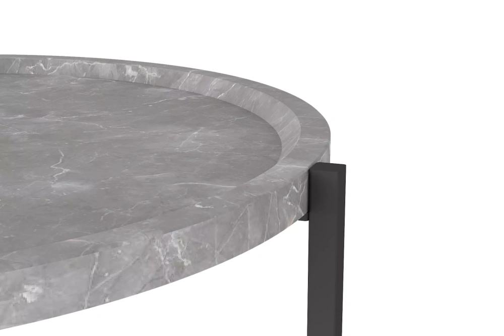 Стол журнальный Бруно серый мрамор/черный (KL) Стол журнальный Бруно серый мрамор/черный (KL) | Интернет магазин Масса Мебель