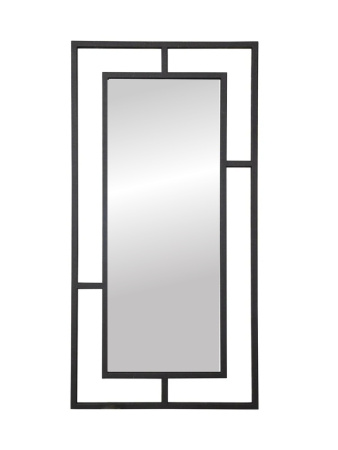 Зеркало №1 муар черный с блестками (ARG)