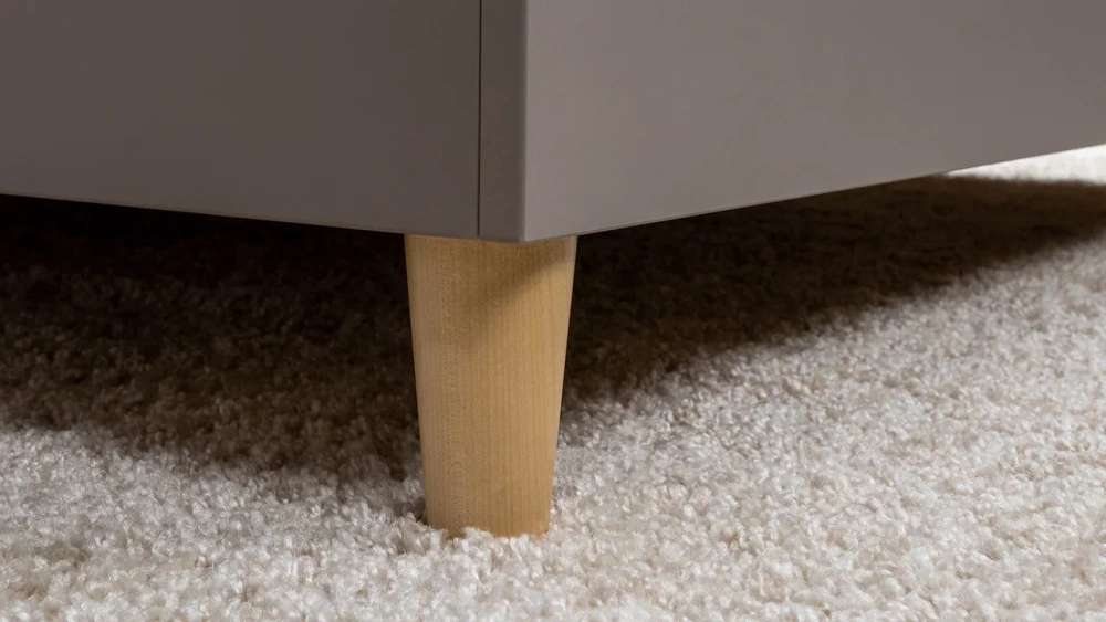 Кровать двуспальная 160х200 Амьен 11.44 с подъемным механизмом Плэйн/Веллюто Капучино (Mob) | Интернет магазин Масса Мебель