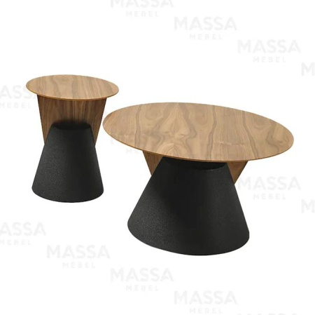 Комплект кофейных столиков Larex 652/653 мдф, металл (2 шт. в комплекте) Турция