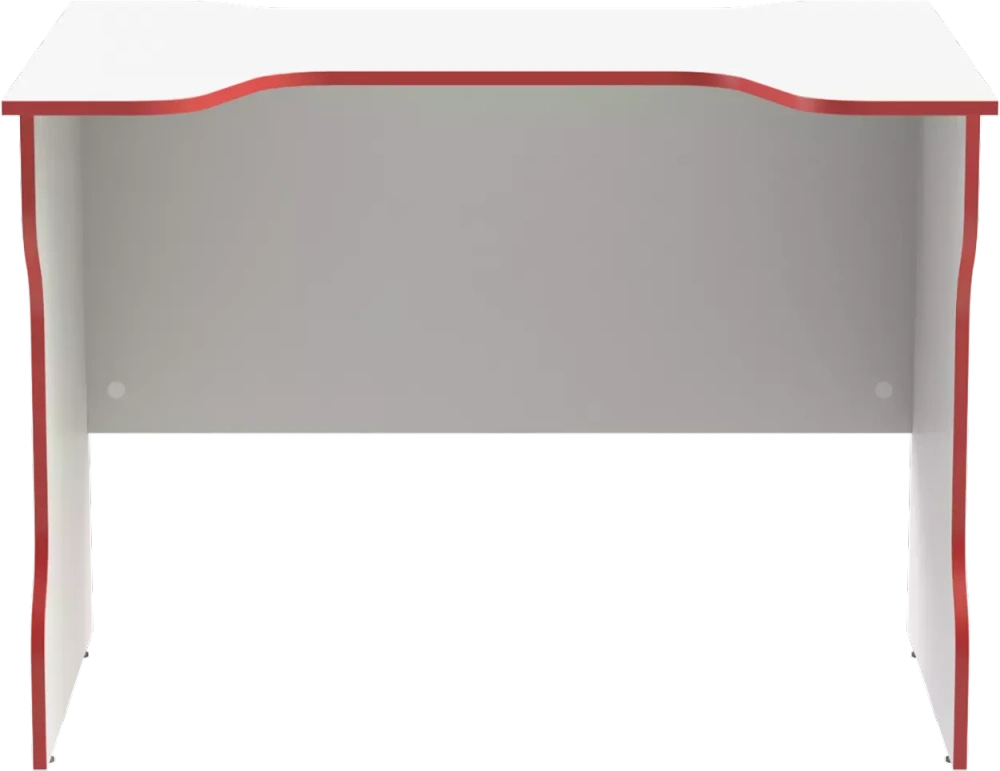 Cтол компьютерный ВАРДИГ K2 100x75 белый/красный (GL) - интернет магазин Масса Мебель