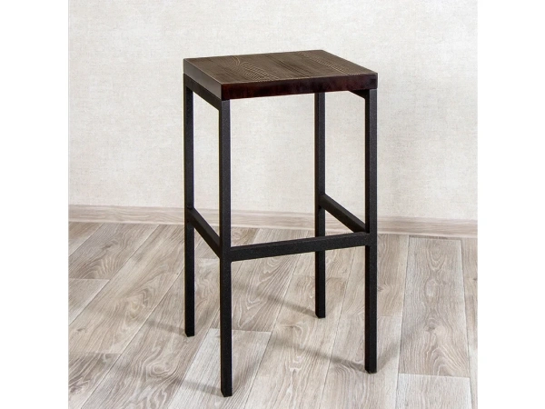 Стул барный №1 XXL ARG (Орех средний/браширование) | Интернет магазин Масса Мебель