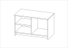 Тумба Сириус 2 двери 78х47 белый (GL) | Интернет магазин Масса Мебель