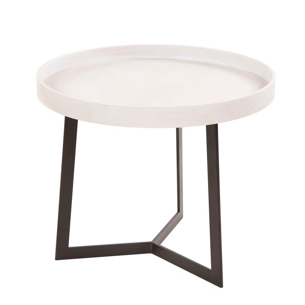 Стол журнальный Орбита-2 шпон, ясень белый (GT) - интернет магазин Масса Мебель