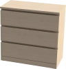 Комод Варма 3 ящика шпон дуб беленый 80х78 (GL)