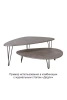 Стол журнальный Престон серый бетон (KL) | Интернет магазин Масса Мебель