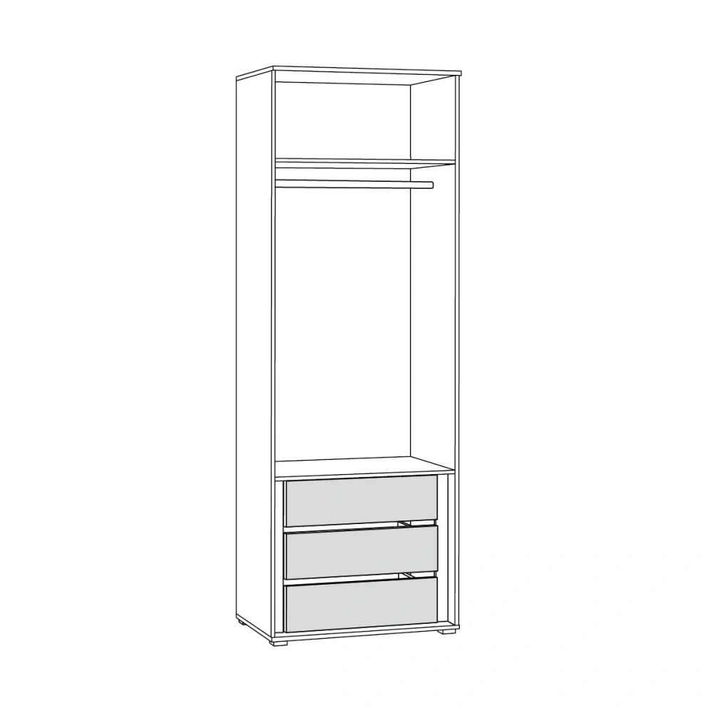 Комплект мебели в спальню Остин №1 Серый Графит/ Дуб Золотой (Mob) | Интернет магазин Масса Мебель