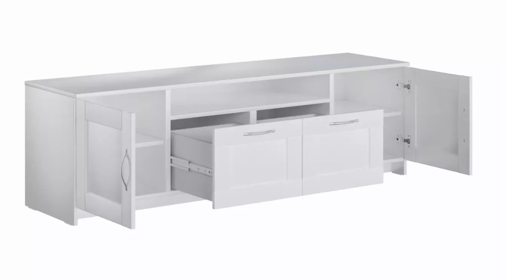 Тумба Сириус 2 двери и 2 ящика 156х47 белый (GL) | Интернет магазин Масса Мебель