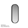 Зеркало овальное Drom 2 VT (Черный)