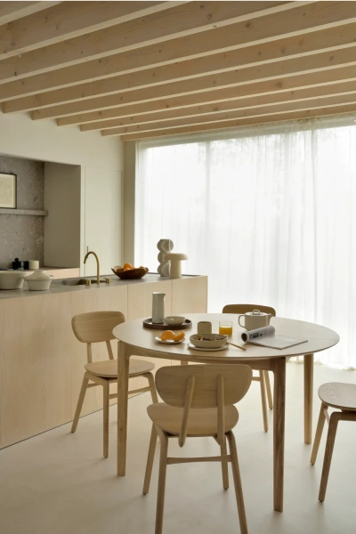 Стол обеденный круглый Морена (Светлый Дуб)