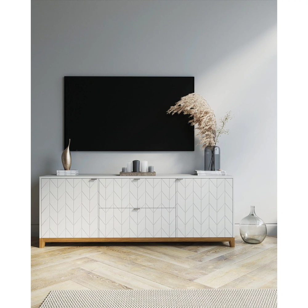 Тумба под ТВ Giorgia крем-брюле (MNT) Выставочный образец - интернет магазин Масса Мебель