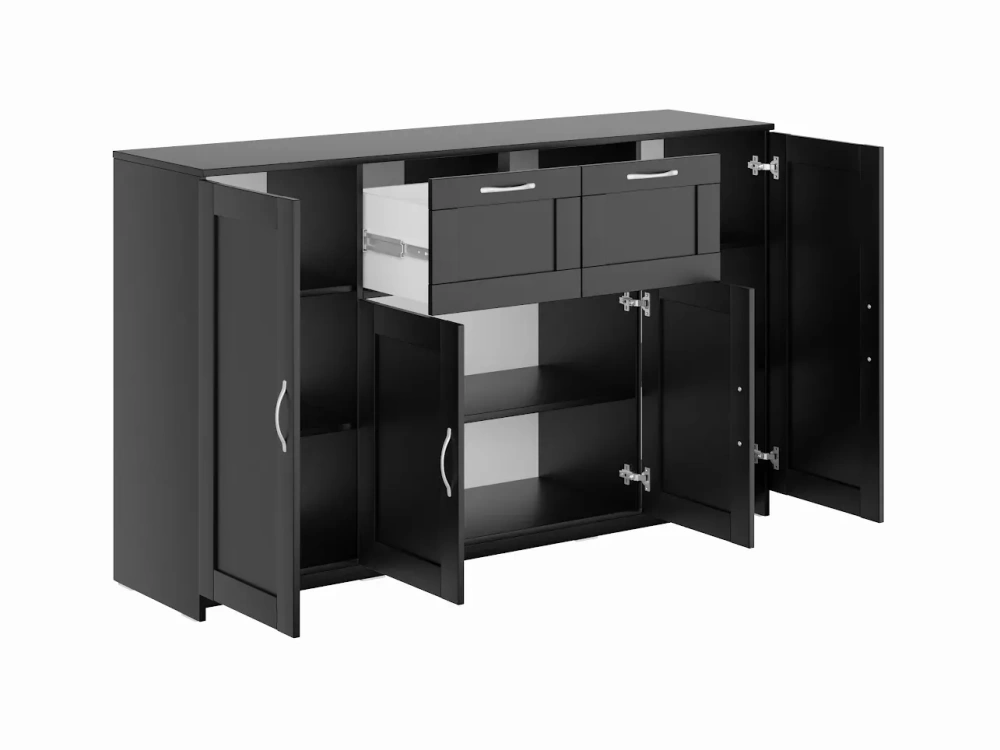 Тумба Сириус 4 двери и 2 ящика 156х95 дуб венге (GL) | Интернет магазин Масса Мебель