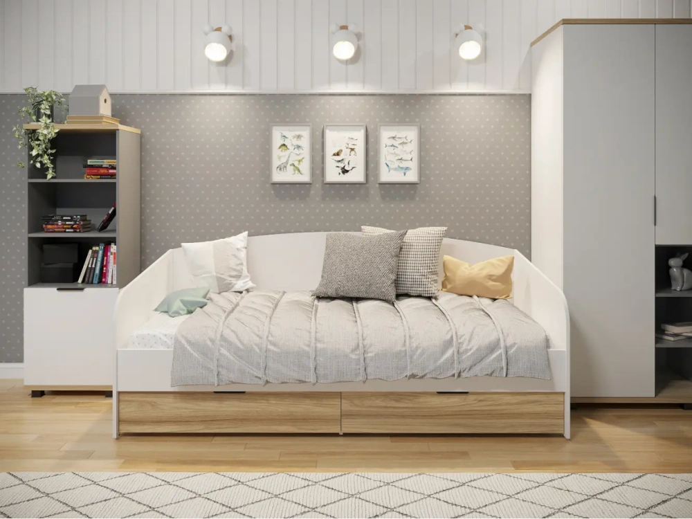 Стеллаж СкайЛайт правый (COM) | Интернет магазин Масса Мебель