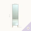 Шкаф с зеркалом Скандик 500х400х1850 (Белый) (EL) | Интернет магазин Масса Мебель