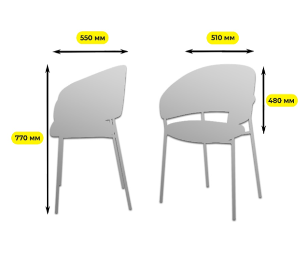 Стул мягкий Френк | Интернет магазин Масса Мебель