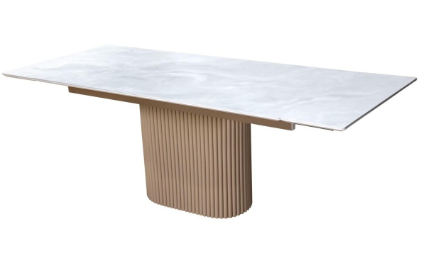 Стол обеденный раскладной Карл (Бежевый) Стол обеденный раскладной Карл (Бежевый)