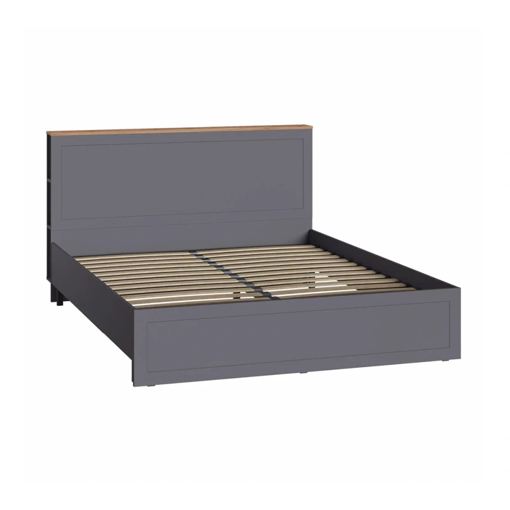 Комплект мебели в спальню Остин №1 Серый Графит/ Дуб Золотой (Mob) | Интернет магазин Масса Мебель