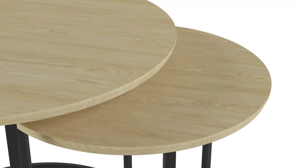 Комплект столов журнальных "Лесли" 2 шт. дуб янтарный (KL) Комплект столов журнальных "Лесли" 2 шт. дуб янтарный (KL) | Интернет магазин Масса Мебель