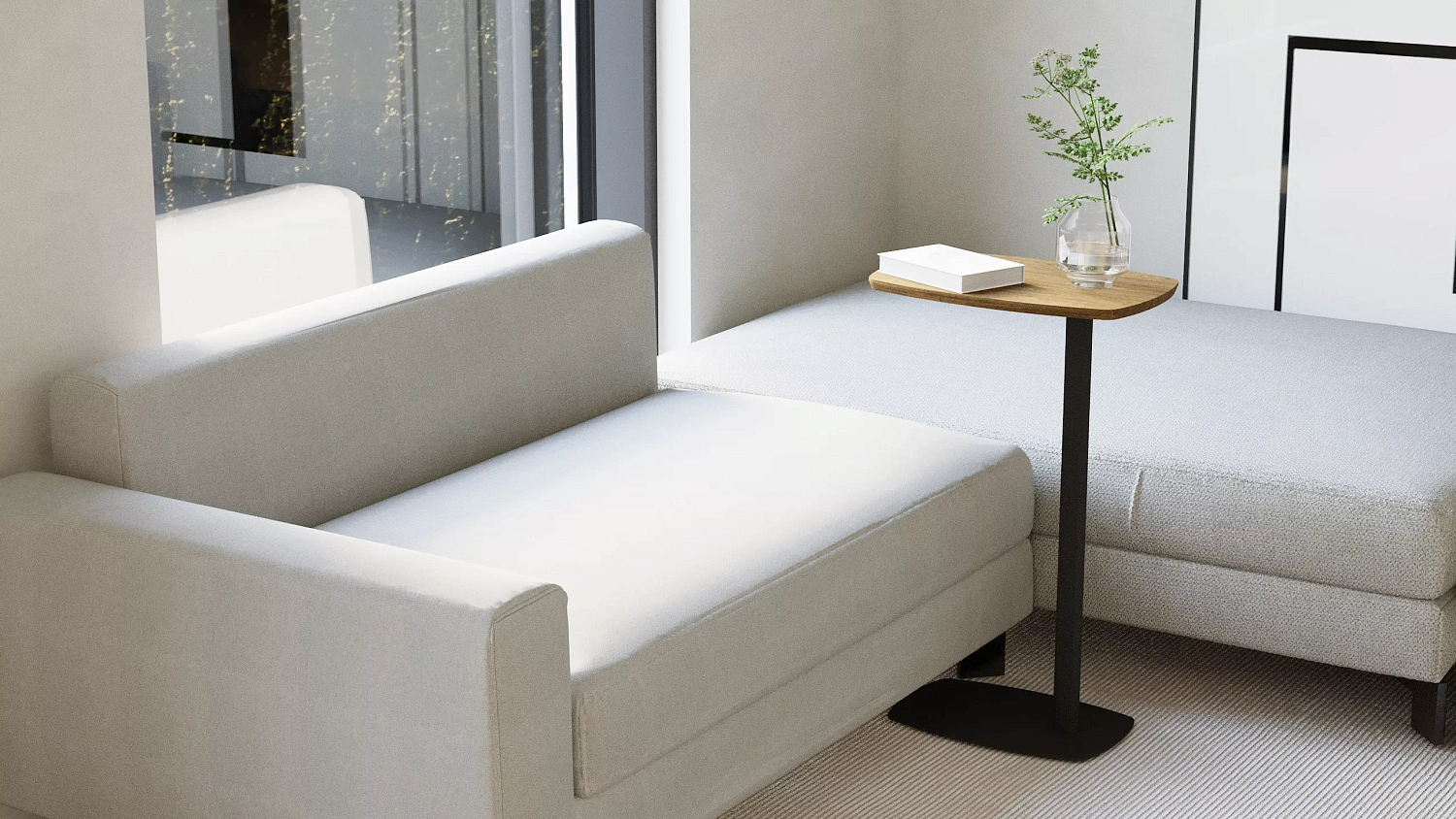 Стол придиванный Дей мдф, металл (KL) Стол придиванный Дей мдф, металл (KL)