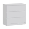 Комод Варма 3 ящика белый 80х78 (GL)