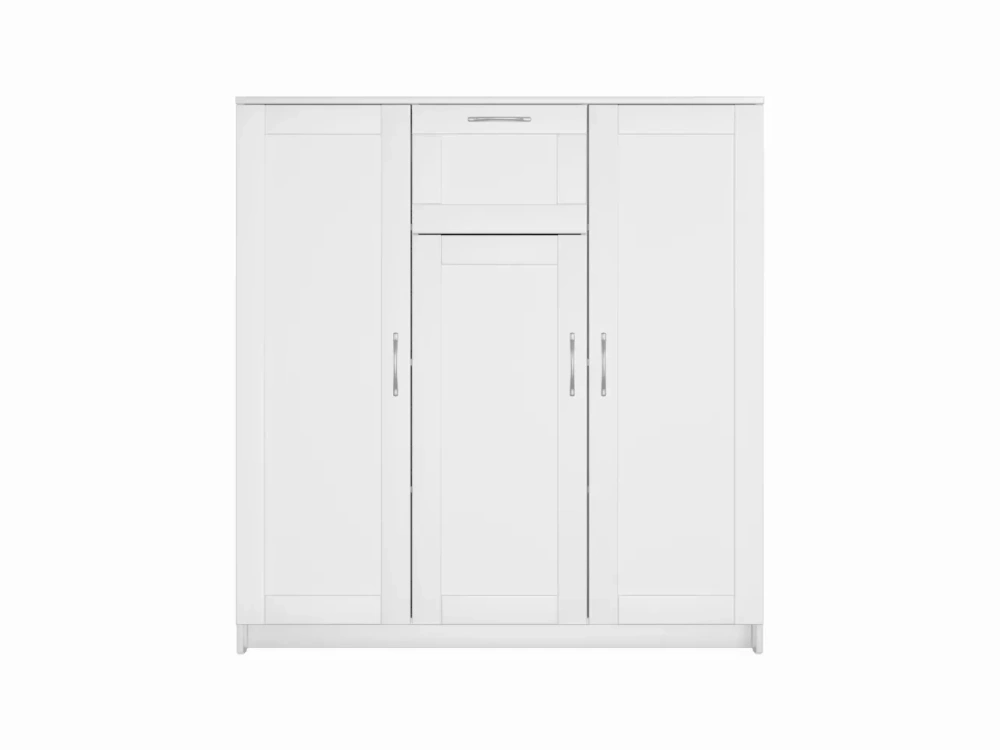 Тумба Сириус 3 двери и 1 ящик 117х123 белый (GL) | Интернет магазин Масса Мебель