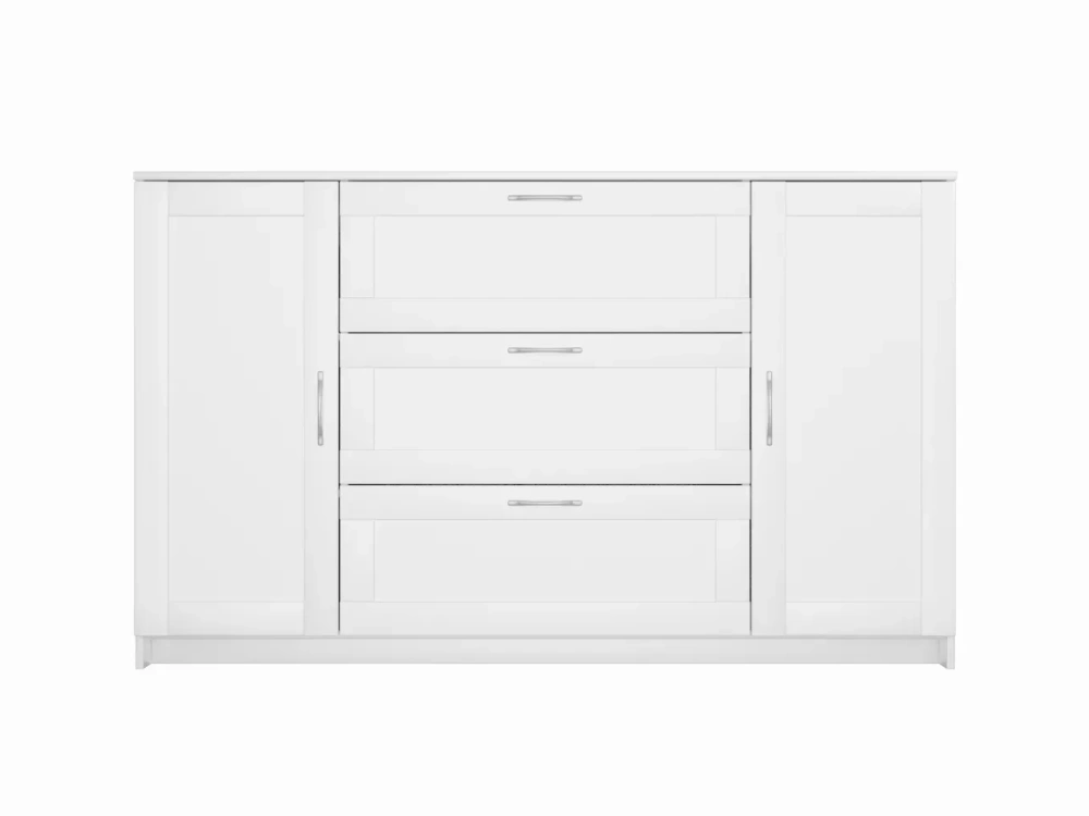 Тумба Сириус 2 двери и 3 ящика 156х95 белый (GL) | Интернет магазин Масса Мебель