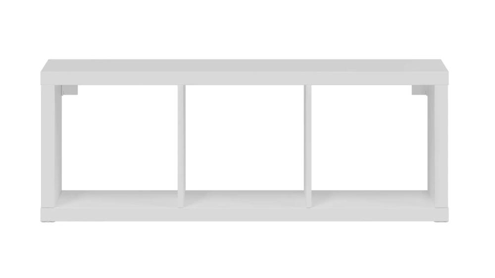 Стеллаж полка Фора 3 112х42 белый (GL) | Интернет магазин Масса Мебель