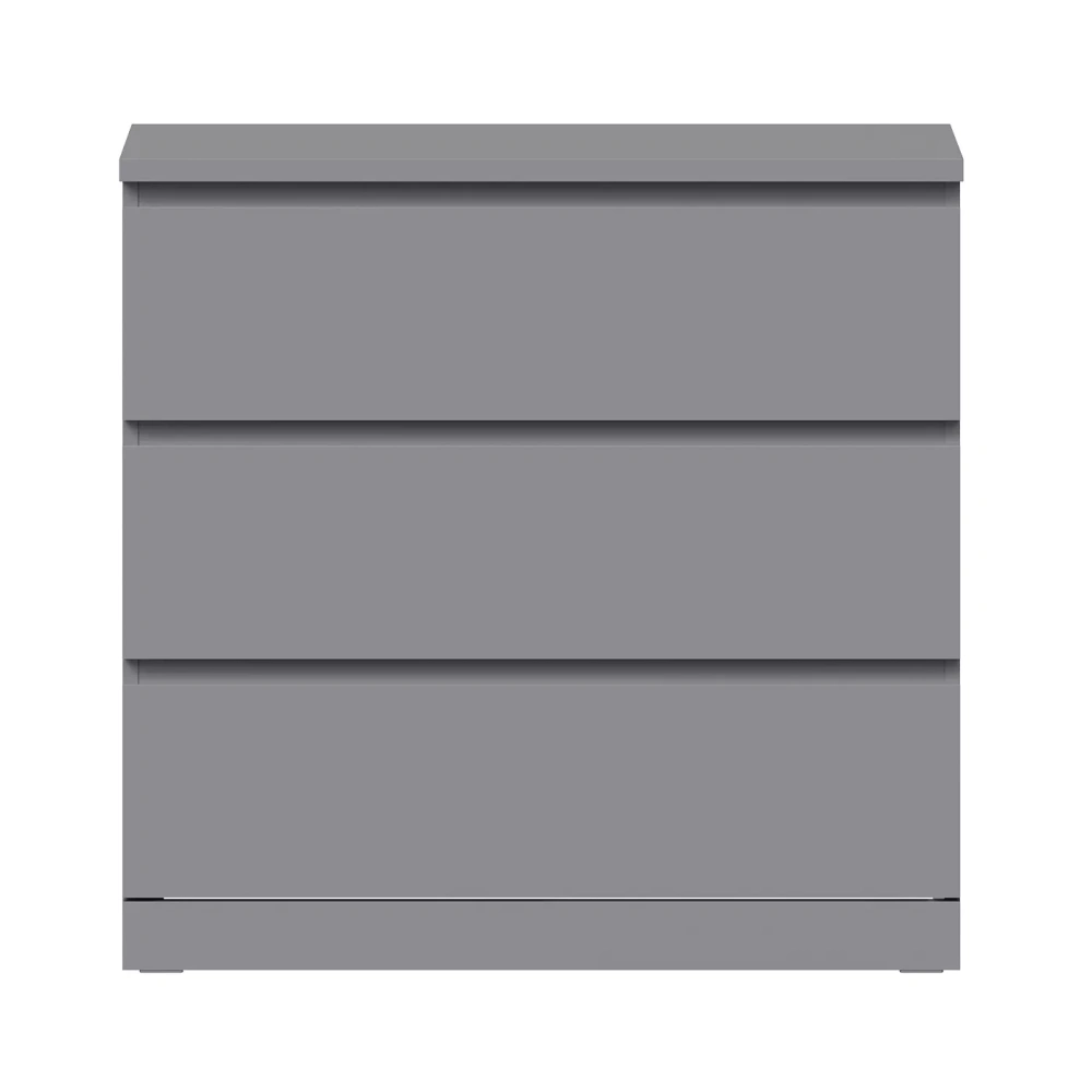Комод Варма 3 ящика серый 80х78 (GL) | Интернет магазин Масса Мебель