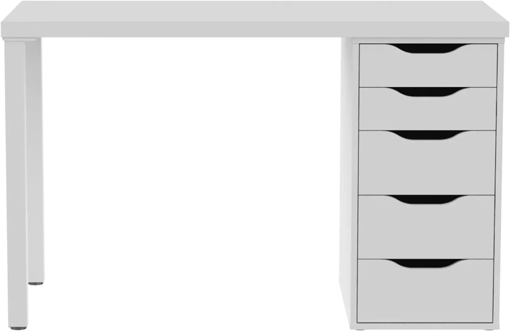 Cтол письменный Ингар 1/5Т стол 120x75 белый (GL) | Интернет магазин Масса Мебель