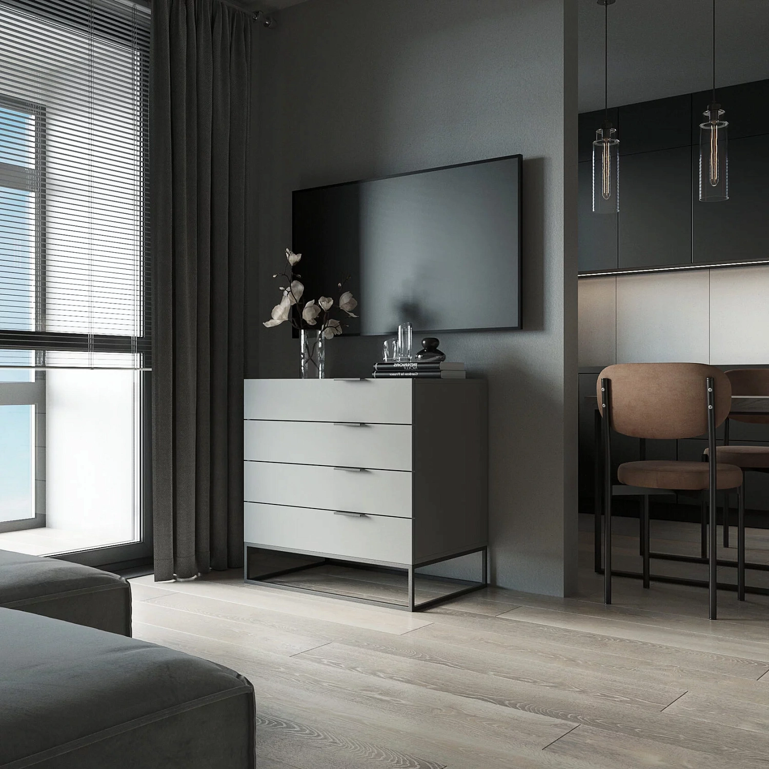 Комод широкий 2.1 Loft Art (MM) Выставочный образец