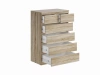 Комод Мальта дуб сонома 4+2 ящика 80Х121 (GL) | Интернет магазин Масса Мебель