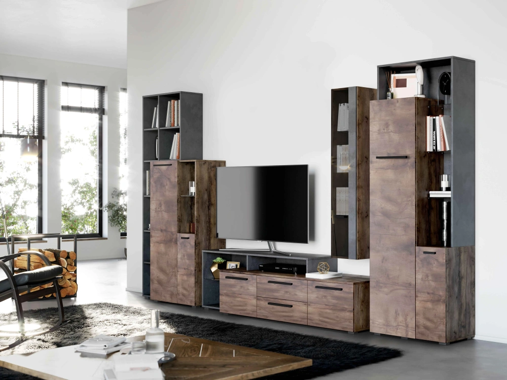 Тумба под ТВ Глазго 2 двери 2 ящика (MEBG) | Интернет магазин Масса Мебель