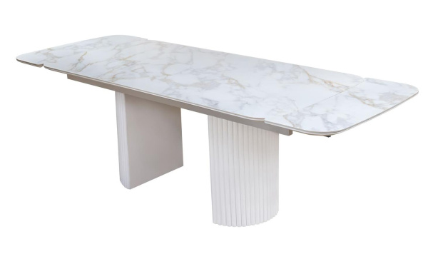 Стол обеденный раскладной Акина (Бежевый) Стол обеденный раскладной Акина (Бежевый)