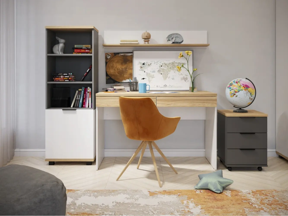 Стол письменный СкайЛайт с двумя ящиками (COM) | Интернет магазин Масса Мебель