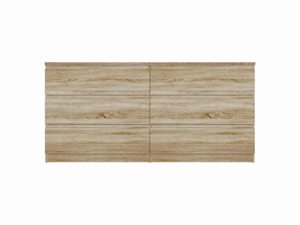 Комод Мальта дуб сонома 6 ящиков 160х76 (GL) Комод Мальта дуб сонома 6 ящиков 160х76 (GL) | Интернет магазин Масса Мебель